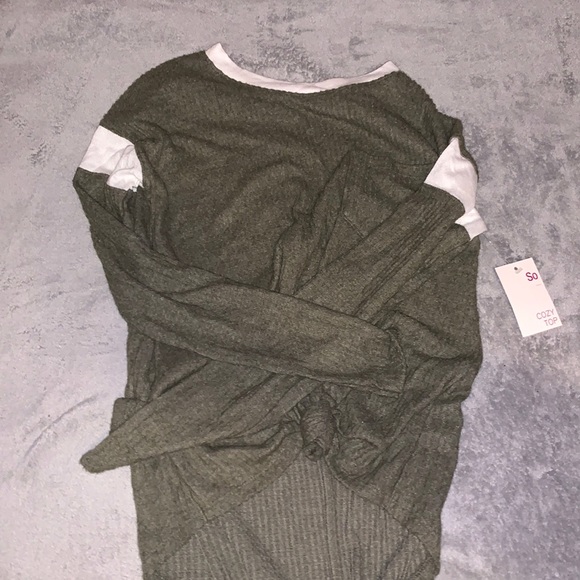 tie up long sleeve shirt - Picture 1 of 7